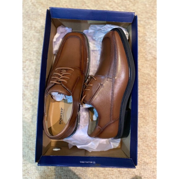 Dockers Men’s Perspective Leather Oxford Dress Shoe 9M New in Box 100% Leather - Picture 10 of 12